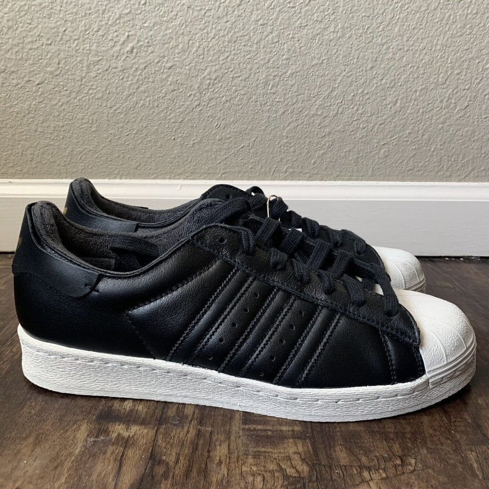 Adidas Superstar 82 Black Shoes - Size 10